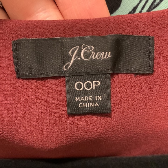 J. Crew Faux-wrap top in drapey velvet | size 00P - Picture 10 of 10